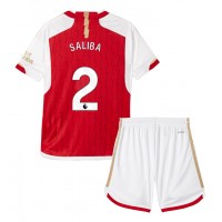 Arsenal William Saliba #2 Replica Home Minikit 2023-24 Short Sleeve (+ pants)